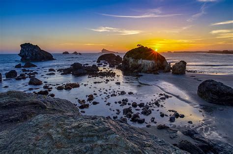 Pacific Ocean Northern California Sunset Photograph By Scott Mcguire