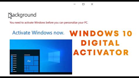 Activate Windows 10 2h22 Digital Activator 2023 Youtube