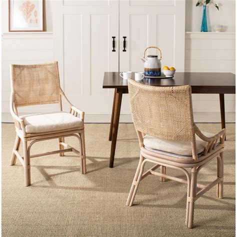 Shop homethreads for a wide selection of dining chairs and dining furniture. Safavieh Donatella Natural White Wash Cotton Chair ...
