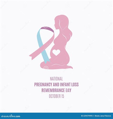 National Pregnancy And Infant Loss Remembrance Day Vector Stock Vector