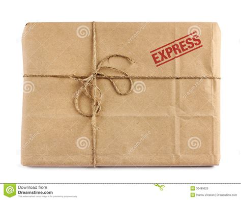 Brown Mail Delivery Package Stock Image - Image of mail, distribution ...