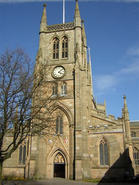 Tower Of Blackburn Cathedral © Kenneth Yarham Geograph Britain And
