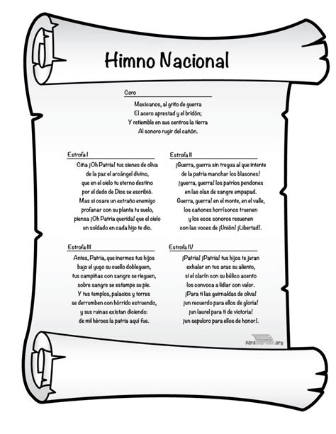 Himno Nacional Mexicano Para Imprimir En Pdf 2023