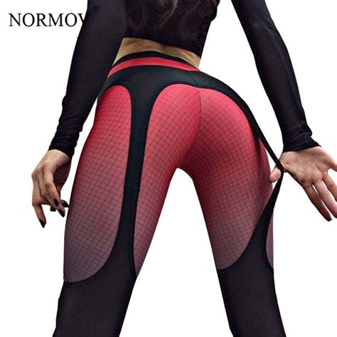 Normov Women High Waist Leggings Fitness Printed Legging Activewear
