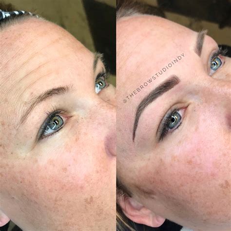 Microbladed Eyebrows Before And After The Brow Studio In