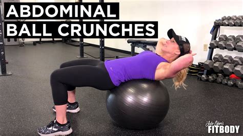 Ball Crunch Exercise Demonstration Youtube
