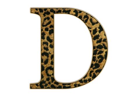 Animal Print Lettering Png Transparent Image Png Arts