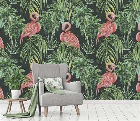 3d Flamingo Tree 064 Aj Wallpaper Floor Murals Mural Wallpaper 3d
