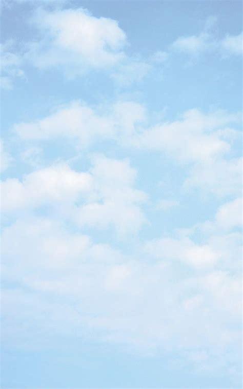 Sky Blue Wallpaper White And Soft Clouds Like Cotton Iphone