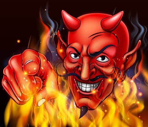 Devil In Hell Fire Stock Vector Illustration Of Halloween 88482711