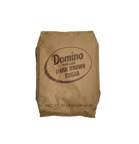 Domino Dark Brown Sugar 50lb South Holland Bakery Supply