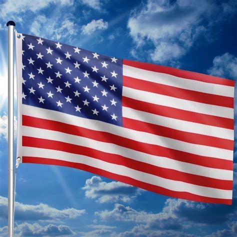 Flaga Usa StanÓw Zjednoczonych 120x80 Cm Na Maszt Usa Ogród