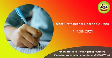Top Most Professional Degree Courses In India 2021 Bright Educational