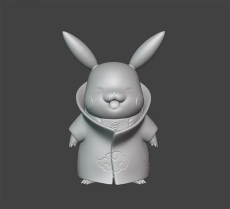 Pikachu Akatsuki Collection 3d Print 3d Print Model In Monsters