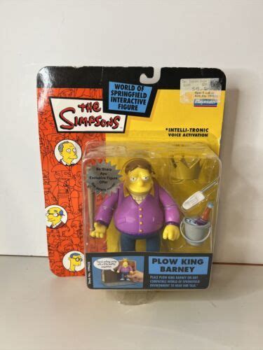 Simpsons Playmates Plow King Barney Series 11 Wos Intellitronic Playmates Figure 4633554739