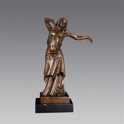 Ornament Antique Bronze Beautiful Erotic Nude Lady Statue For Sale
