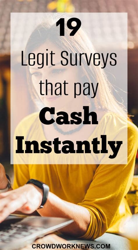19 legit surveys that pay cash instantly in 2023