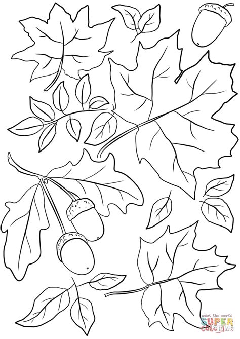 Free Printable Fall Leaves Coloring Pages at GetColorings.com | Free