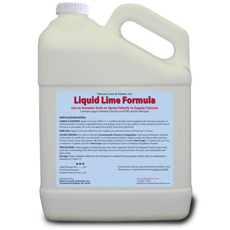 Liquid Lime For Lawn Natures Lawn And Garden
