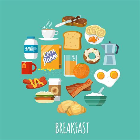 Breakfast Icon Flat Stock Vector Illustration Of Corn 210237269