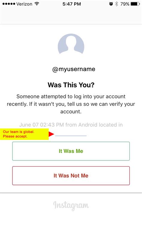 Example Instagram Verification 02 Was This You