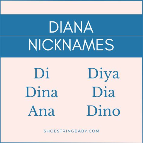 35 Delightful Diana Nicknames You Cant Miss