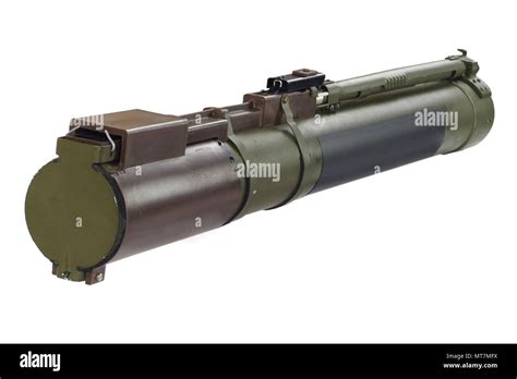 Anti Tank Rocket Propelled Grenade Launcher Bazooka Isolated On White