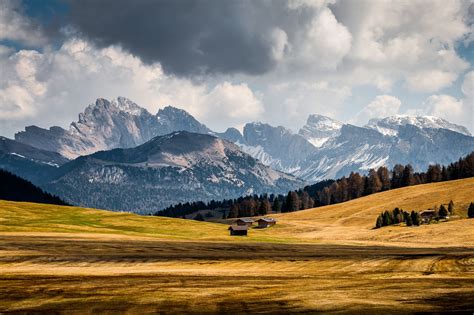 Dolomites Alps Landscape Siusi Trentino Alto Adige Italy Scenic