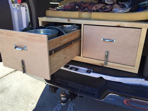 Ok finally making some good progress on the truck camper repairs. TOPONAUTIC Outdoor News-Events-Recipes: DIY Chevy Van Slide out Storage Drawers