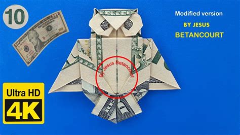 😎different 💲10 Dollar Bill Origami Owl😉 In 4k Uhd 60fps 2160p 4k