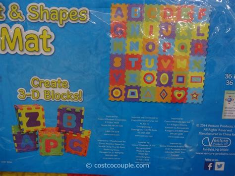 Trafficmaster multi color 12 in x 0 43 abc playroom. 72-Pieces Alphabet Play Mat