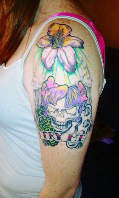 You can add flowers to spice them up. Girly Butterfly Skull Tattoos