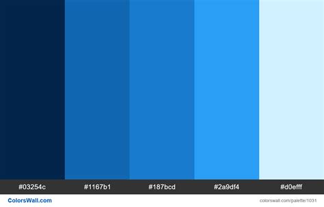 Abstract Blue Color Palette Colorswall