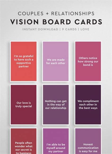 Vision Board Quotes For Relationships Vision Board Printables