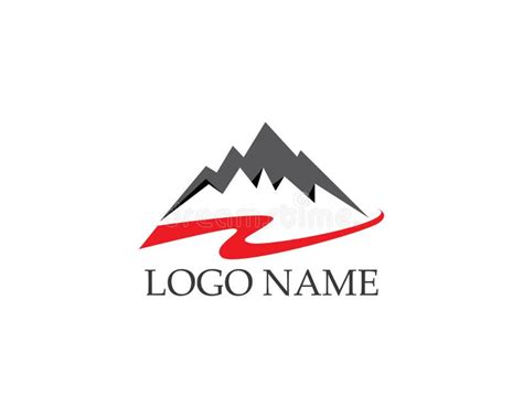 Mountain Nature Landscape Logo And Symbols Icons Template Stock