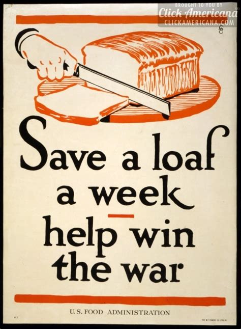 Wwi Food Rationing Posters 1917 1919 Click Americana