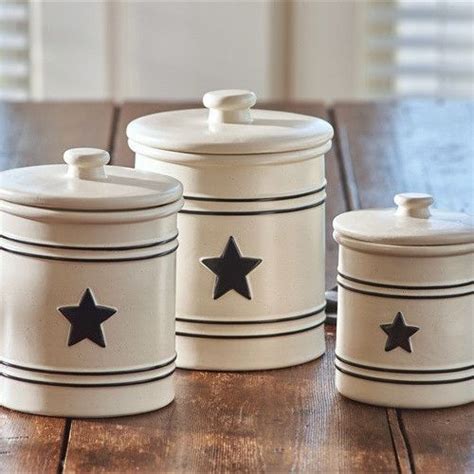 Country Star Canister Set Ceramic Canister Set Canister Sets