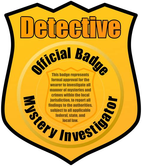 Clipart - Detective Badge