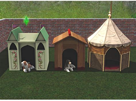 Mod The Sims 3 New Pet Houses For Cats Or Dogs Large And Small