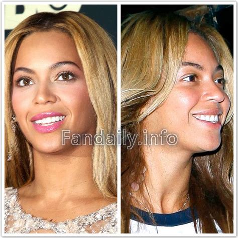 Beyonce Knowles Without Makeup Before And After Photos See More At