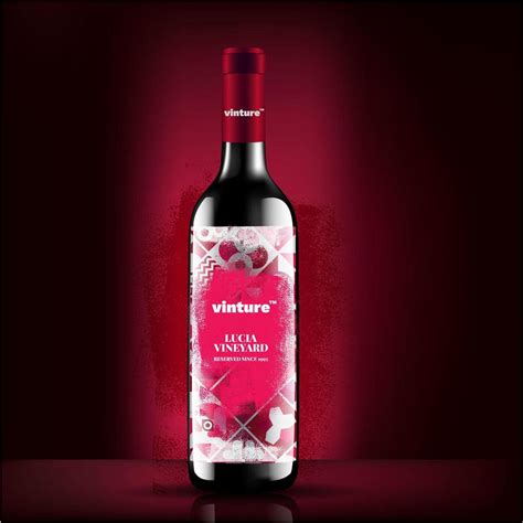 Wine Bottle Vector Red Wine Bottle Label Concept Design Colorful Red Wine Packaging Design
