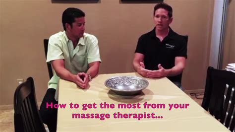 How To Get The Most From Your Massage Therapist YouTube