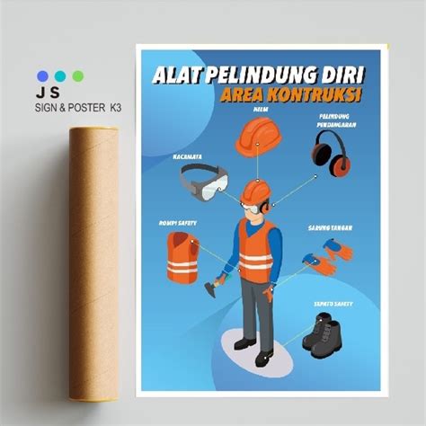 Jual Poster Safety K Apd Kontruksi Shopee Indonesia