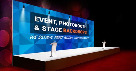Stage Backdrops Singapore Custom Design Print Install And Dismantle