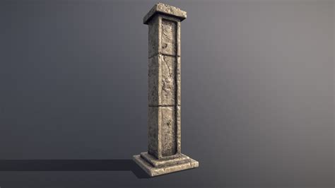 Stone Pillar Download Free 3d Model By Cedeon 4b74c34 Sketchfab