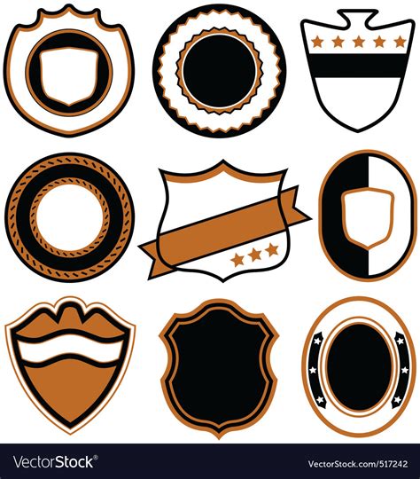 Emblem Badge Template Royalty Free Vector Image