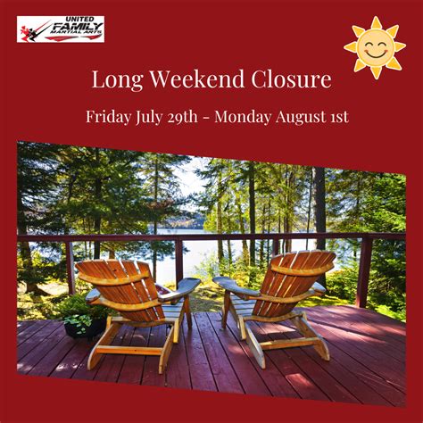 Closed For August Long Weekend Ufma Martial Arts Hamilton West