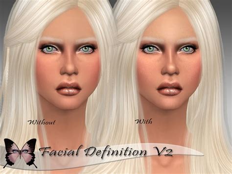 Facial Definition V2 By Ms Blue Sims 4 Skins