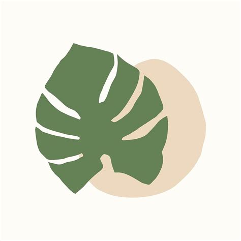 Green Leaf Clipart Cute Design Free Photo Rawpixel