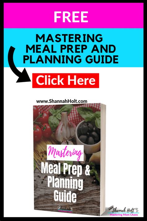 Mastering Meal Prep And Planning Guide Shannah Holt